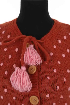Cardigan Manoush Rose en Laine