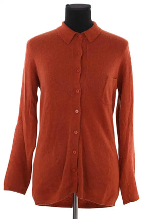Cardigan Maria de la Orden Marron en Cachemire, taille L - Seconde Main