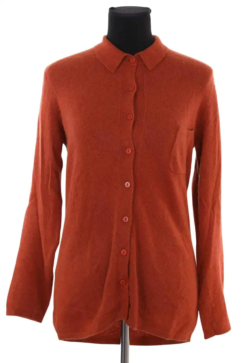 Cardigan Maria de la Orden Marron en Cachemire, taille L - Seconde Main