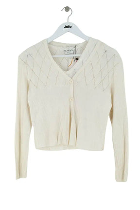 Cardigan Max & Co Ecru en Synthétique, taille S - Seconde Main