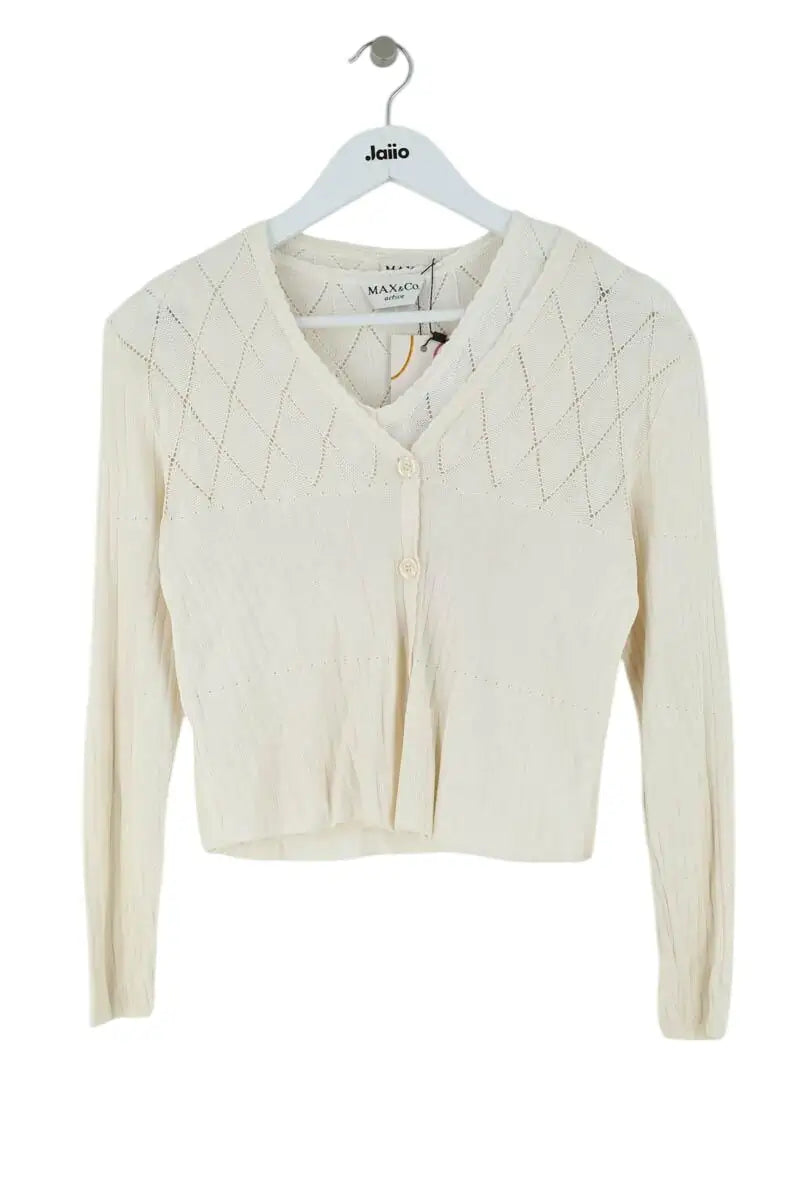 Cardigan Max & Co Ecru en Synthétique, taille S - Seconde Main