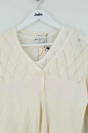 Cardigan Max & Co Ecru en Synthétique