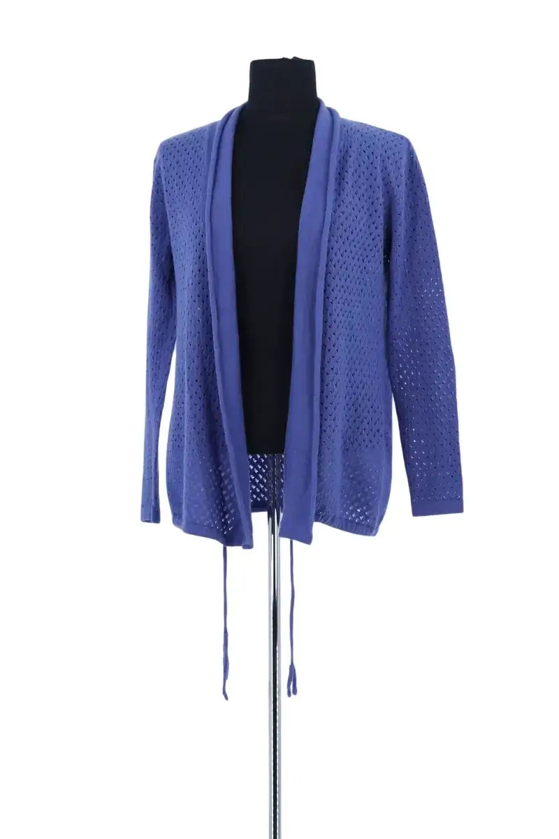 Cardigan Max & Moi Bleu en Laine, taille S - Seconde Main