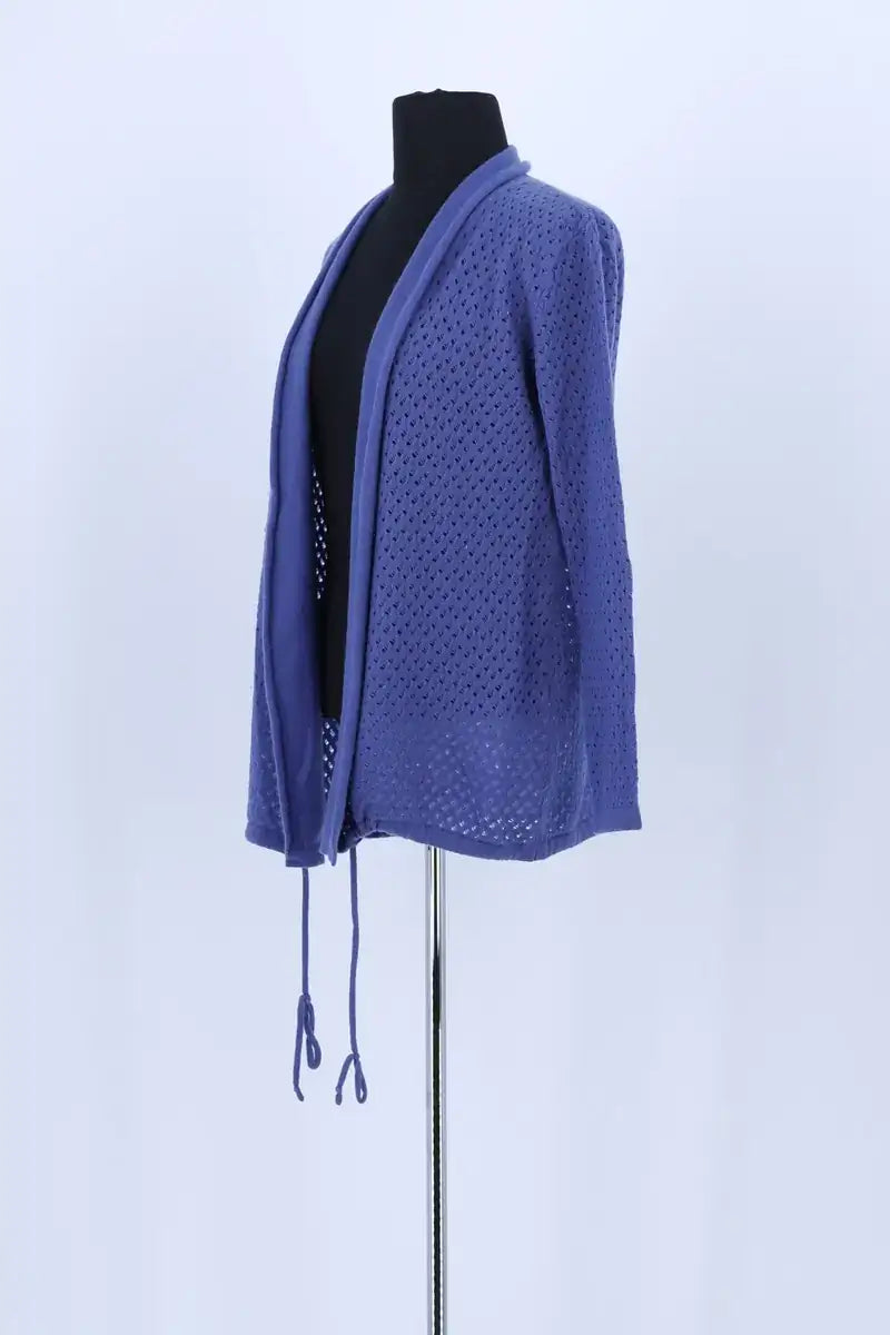 Cardigan Max & Moi Bleu en Laine