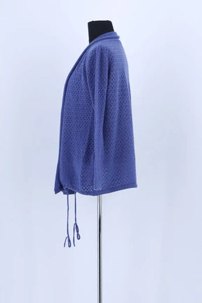 Cardigan Max & Moi Bleu en Laine