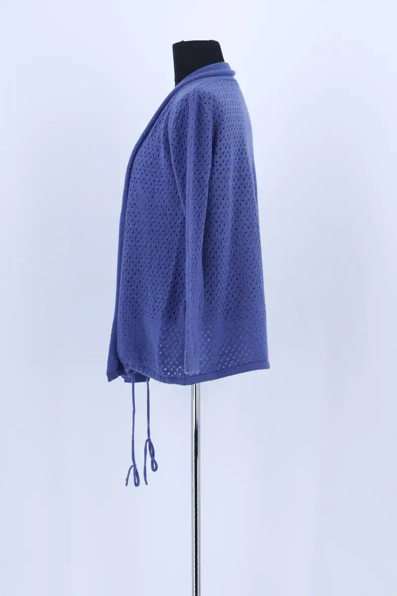Cardigan Max & Moi Bleu en Laine
