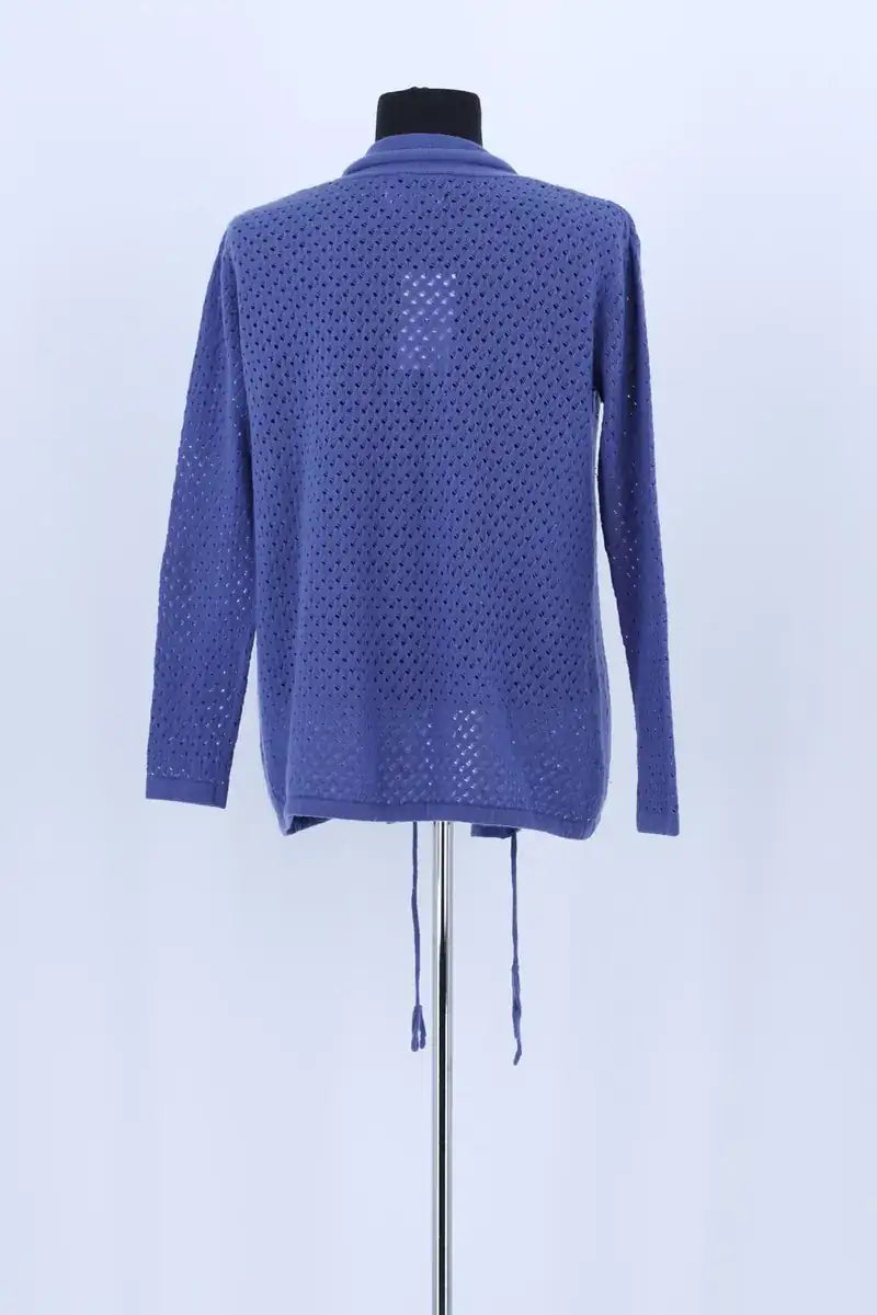 Cardigan Max & Moi Bleu en Laine