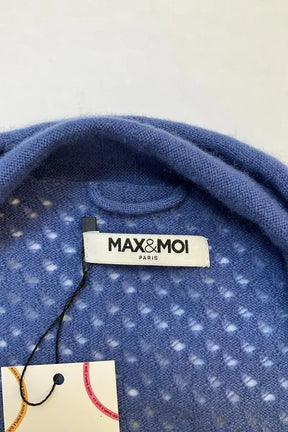 Cardigan Max & Moi Bleu en Laine