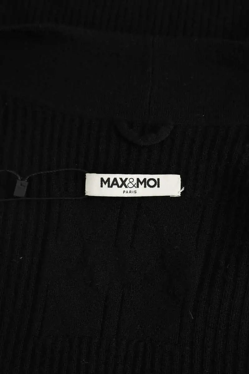 Cardigan Max & Moi Noir en Laine