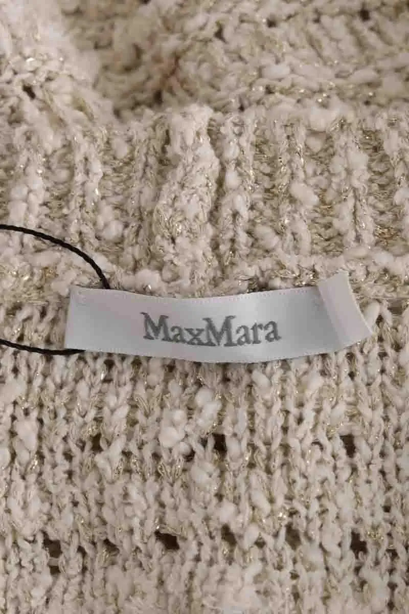 Cardigan Max Mara Ecru en Laine