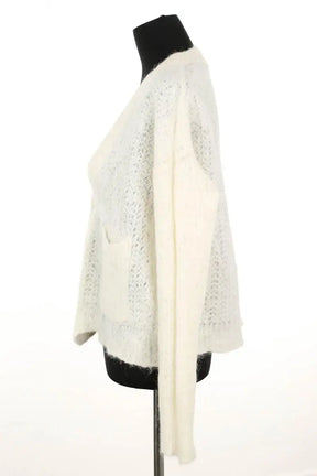 Cardigan Mes Demoiselles Blanc en Laine