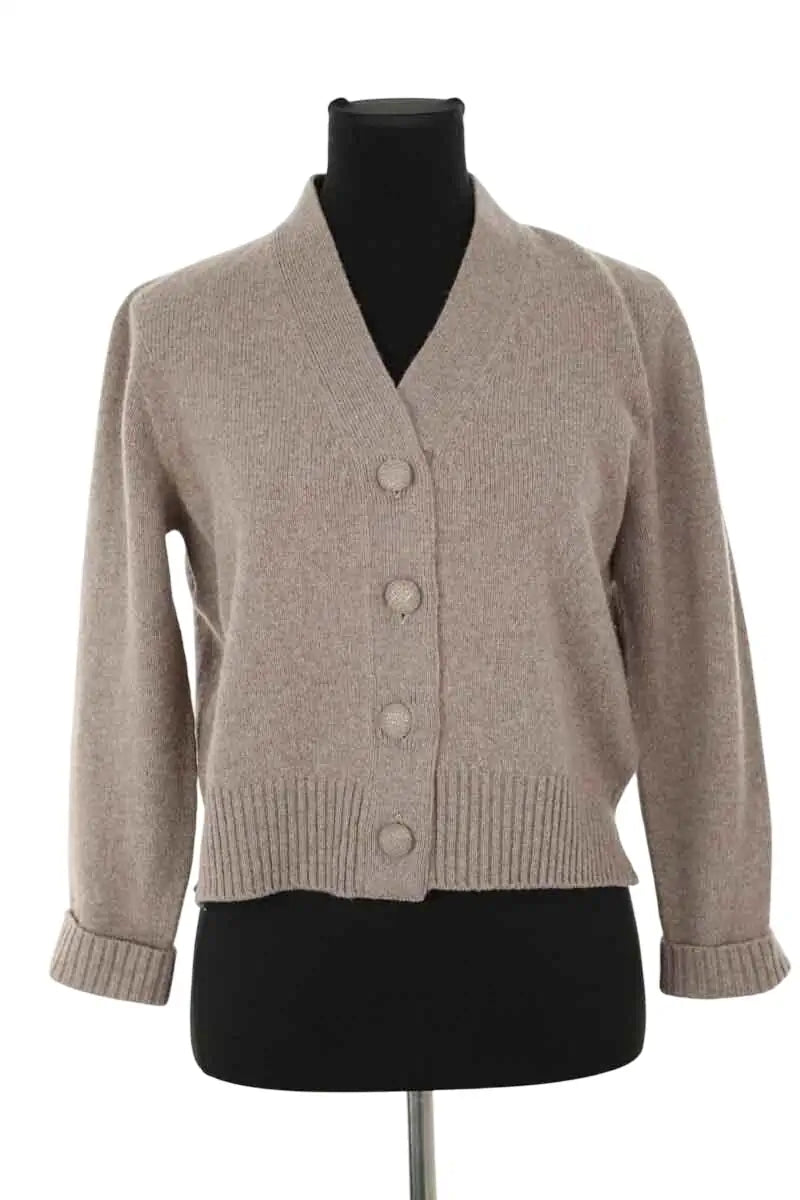 Cardigan Officine Générale Sirine Beige en Laine, taille XS - Seconde Main
