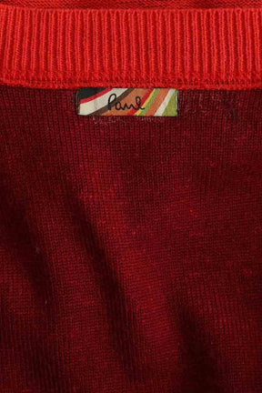 Cardigan Paul Smith Rouge en Laine