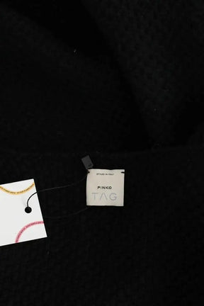 Cardigan Pinko Noir en Fourrure