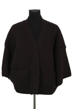 Cardigan Pinko Noir en Laine, taille S - Seconde Main
