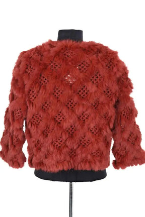 Cardigan Pinko Rouge en Fourrure
