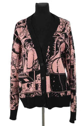 Cardigan Prada Rose en Laine, taille M - Seconde Main