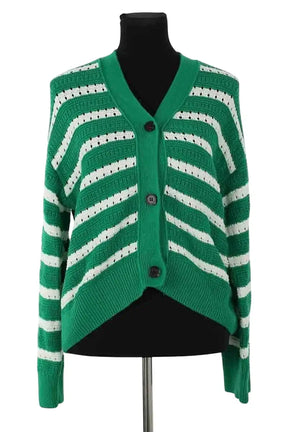 Cardigan Rails Vert en Coton, taille M - Seconde Main