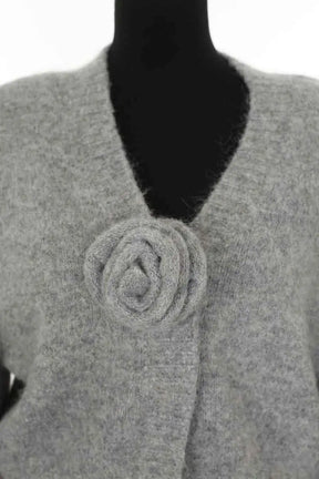 Cardigan Rotate Gris en Laine