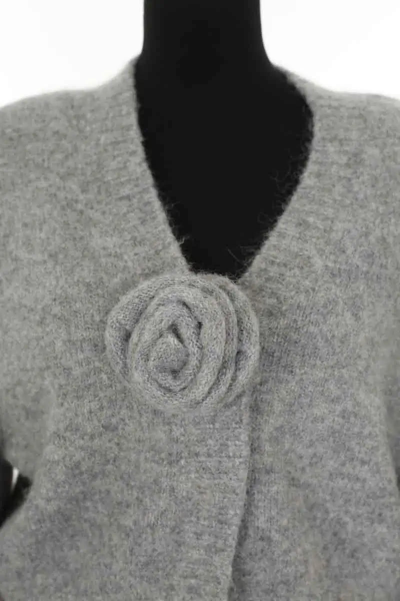 Cardigan Rotate Gris en Laine
