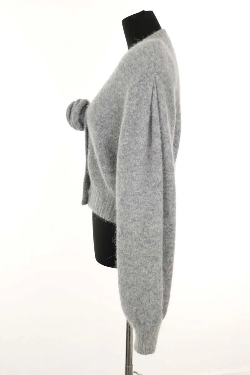 Cardigan Rotate Gris en Laine