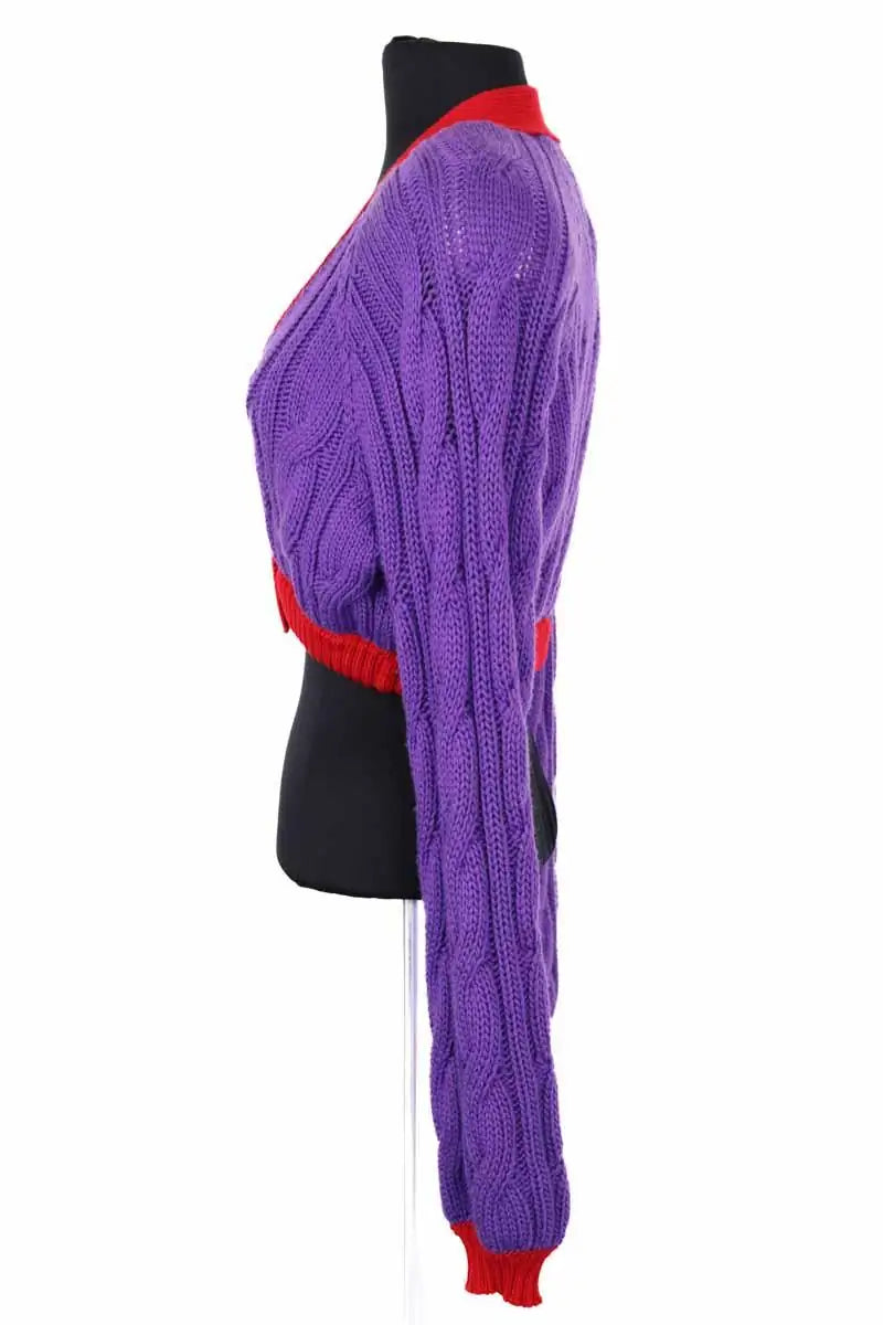 Cardigan Rowen Rose Violet en Laine