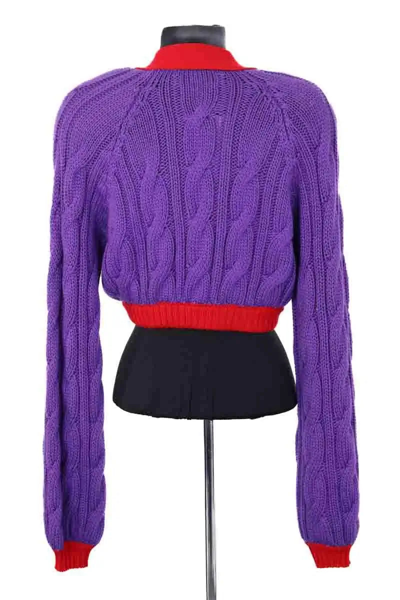 Cardigan Rowen Rose Violet en Laine