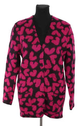 Cardigan Saint Laurent Rose en Laine, taille XS - Seconde Main