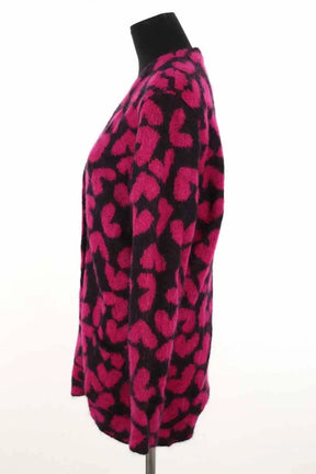 Cardigan Saint Laurent Rose en Laine