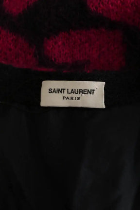 Cardigan Saint Laurent Rose en Laine