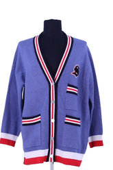 Cardigan Sandro Bleu en Viscose, taille XS - Seconde Main
