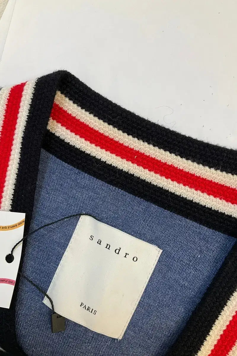 Cardigan Sandro Bleu en Viscose