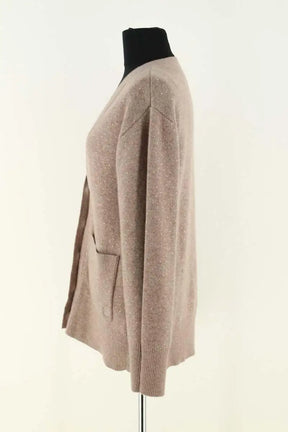 Cardigan Sandro Marron en Synthétique