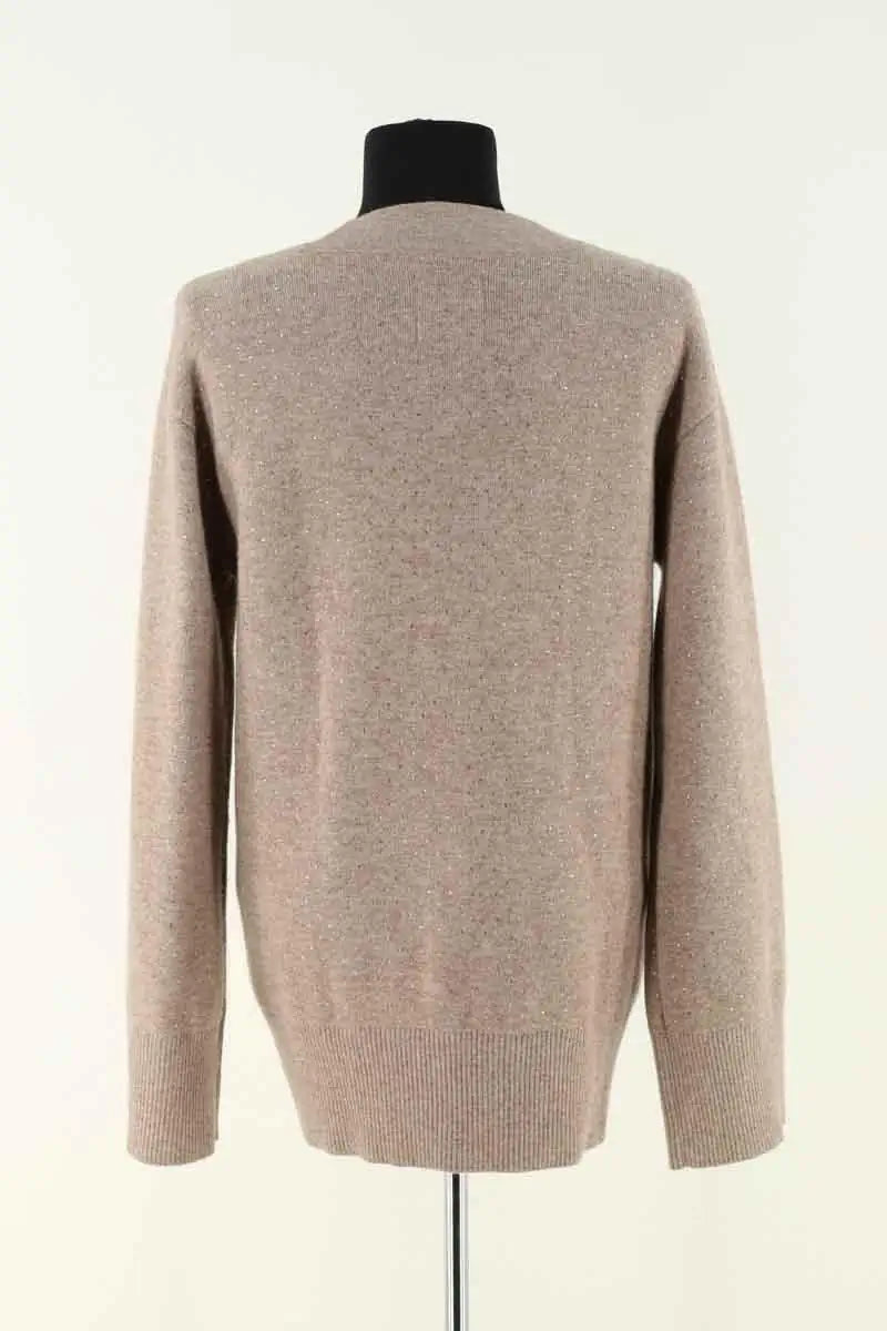 Cardigan Sandro Marron en Synthétique