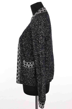 Cardigan Sandro Noir en Laine