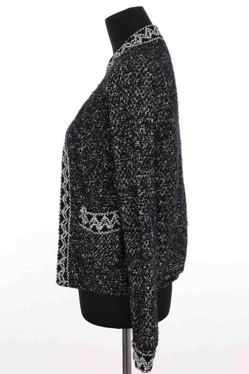 Cardigan Sandro Noir en Laine