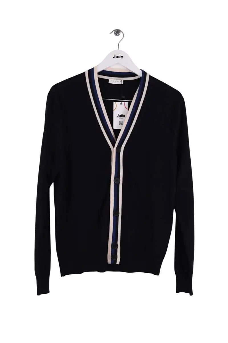 Cardigan Sandro Noir en Laine, taille S - Seconde Main