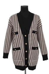 Cardigan Sandro Noir en Viscose, taille XS - Seconde Main