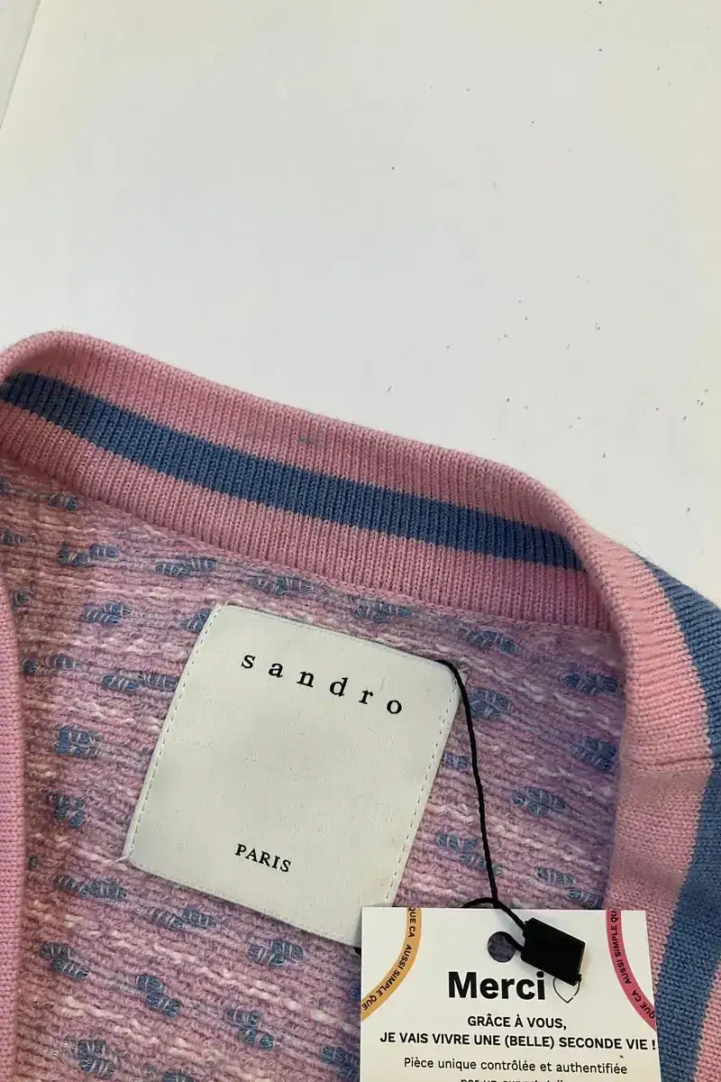 Cardigan Sandro Rose en Laine