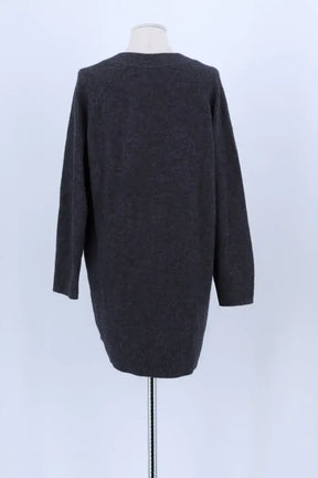 Cardigan Sézane Anthracite en Laine