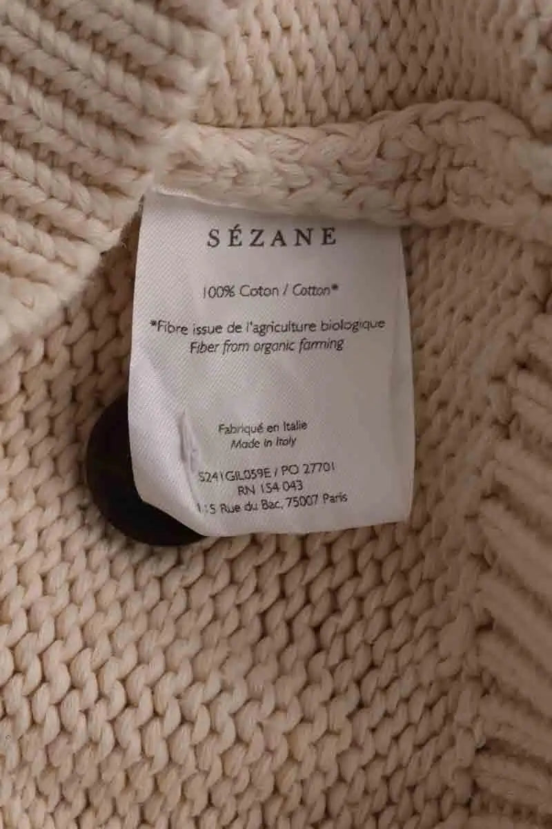Cardigan Sézane Beige en Coton