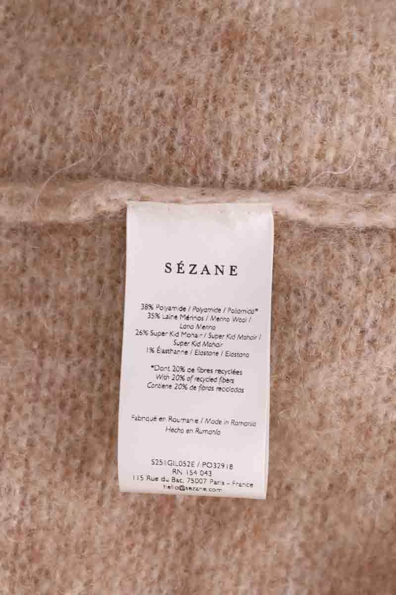 Cardigan Sézane Beige en Synthétique