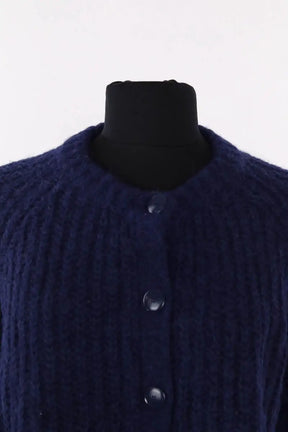 Cardigan Sézane Bleu en Laine