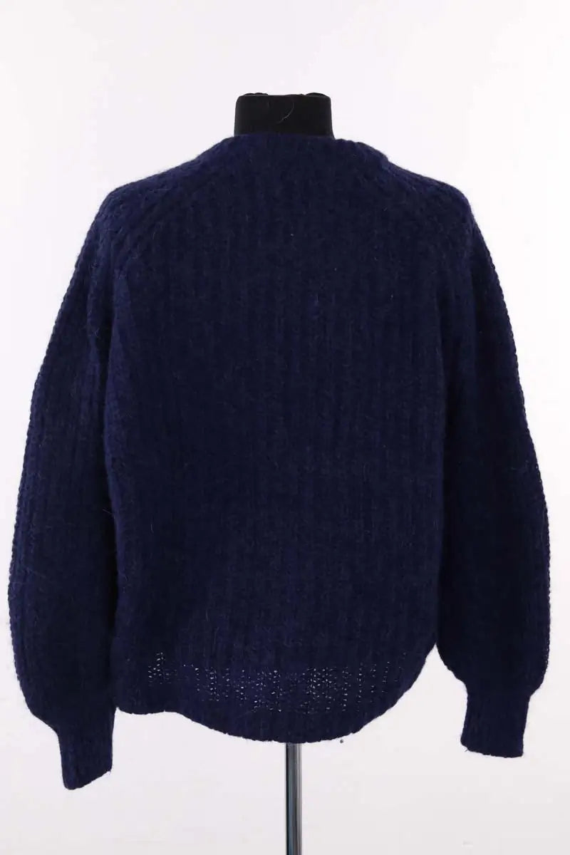 Cardigan Sézane Bleu en Laine