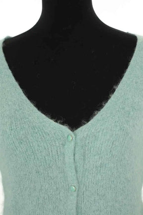 Cardigan Sézane Bleu en Laine