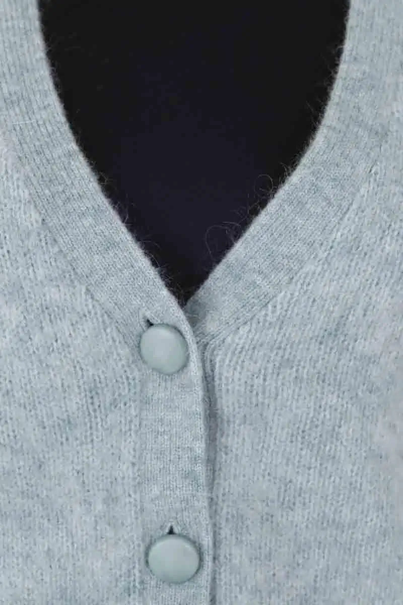 Cardigan Sézane Bleu en Laine