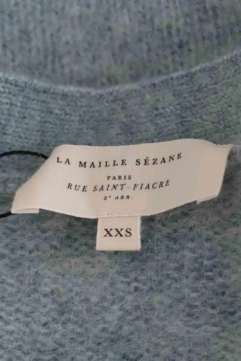 Cardigan Sézane Bleu en Laine