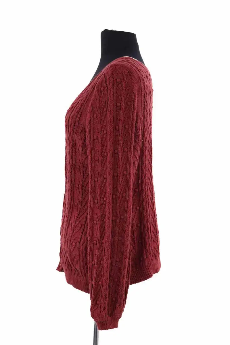 Cardigan Sézane Bordeaux en Coton