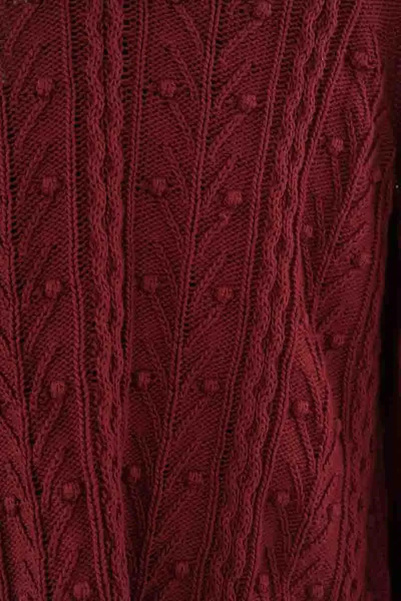 Cardigan Sézane Bordeaux en Coton