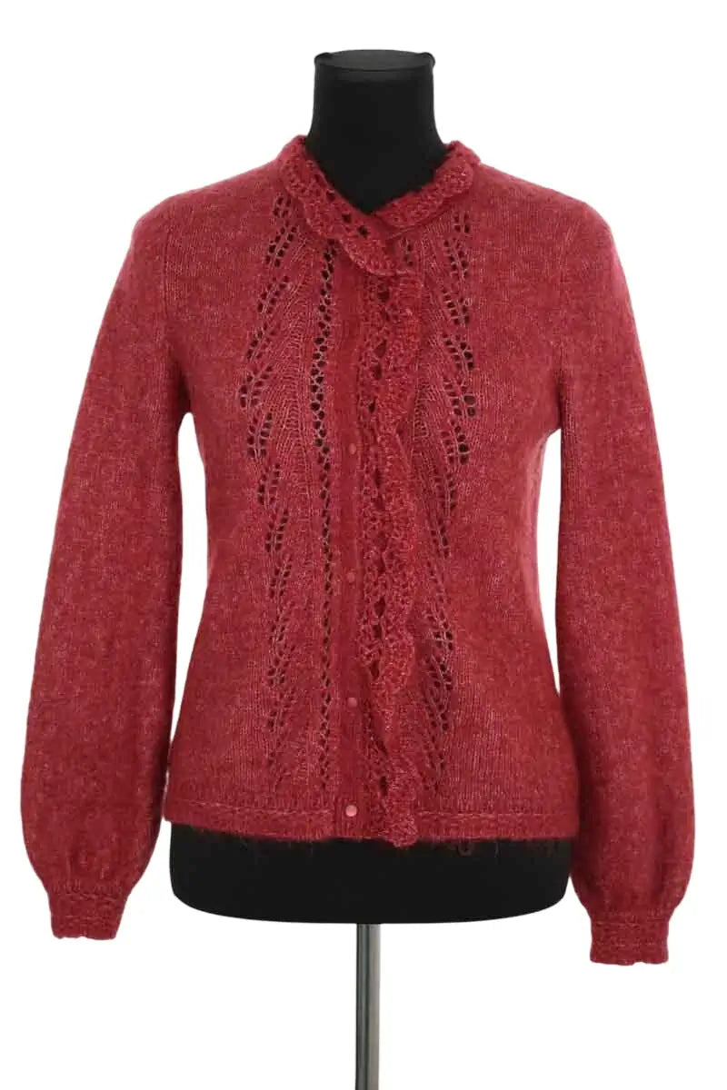 Cardigan Sézane Bordeaux en Laine, taille XS - Seconde Main